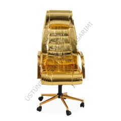 Gold Deri Patron Koltuğu
